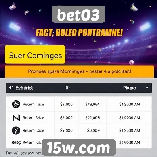Promoções disponíveis para novos usuários no bet03